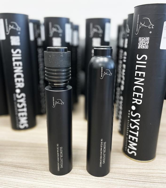 Новое поступление изделий SILENCER.SYSTEMS моделей SSZ-3D-CF и 3D-Compact V2.0 на наш склад готовой продукции