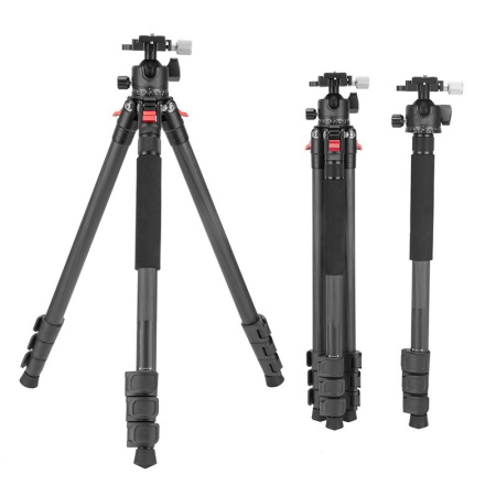 Штатив для стрельбы HD Carbon RifleSpec DUO (+ монопод) с платформой-зажимом (1,7 м) изображение, картинка, фото